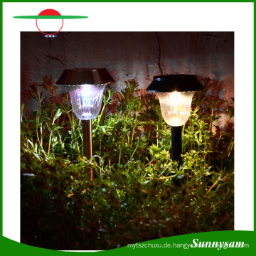 Garten Rasen Hof Landschaft Dekoration Lampe Außenbeleuchtung Solar Power Stake Pathway Light